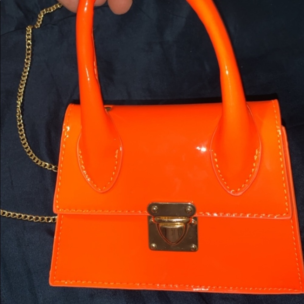Orange Cross body purse